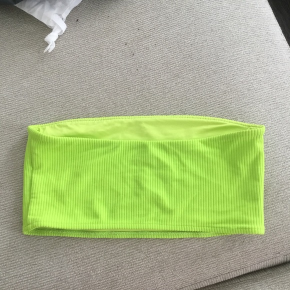 Frankie’s Bikinis Jenna bandeau ribbed top - Picture 3 of 4